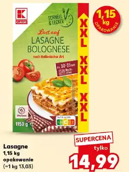 Kaufland Lasagne oferta