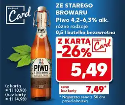 Kaufland ZE STAREGO BROWARU Piwo oferta