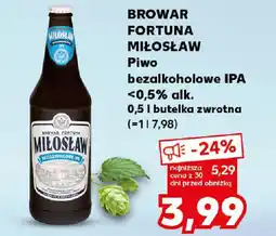 Kaufland BROWAR FORTUNA MIŁOSŁAW Piwo bezalkoholowe IPA oferta