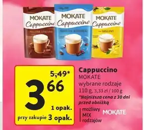 Intermarche Mokate Cappuccino smak orzechowy 110 g oferta