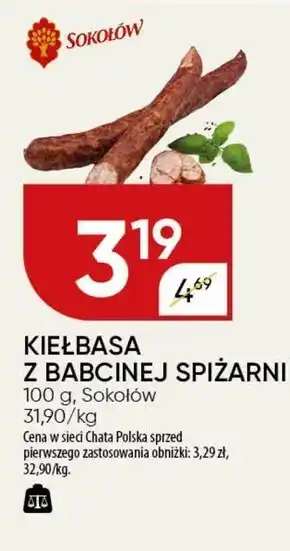 Chata Polska Kiełbasa Sokołów oferta