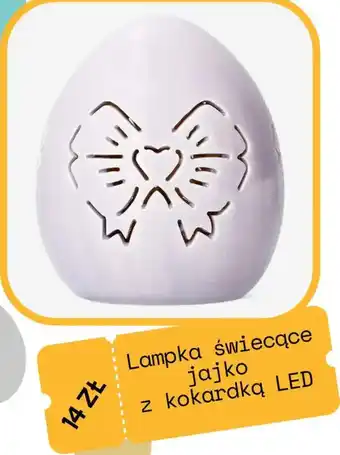 Flying Tiger Lampka świecące jajko z kokardką LED oferta