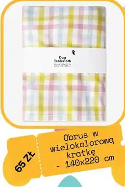 Flying Tiger Obrus w wielokolorową kratkę oferta