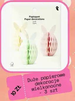 Flying Tiger Duże papierowe dekoracje wielkanocne oferta