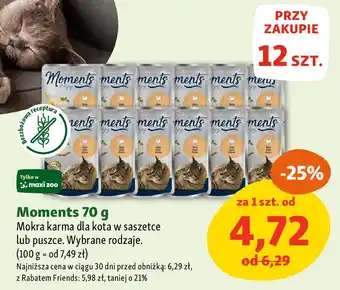 Maxi Zoo Moments Mokra karma dla kota w saszetce lub puszce oferta