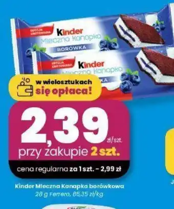 EMMA market Kinder Mleczna Kanapka borówkowa oferta