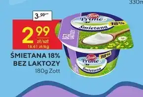 Społem Zott Primo Śmietana 18 % 180 g oferta