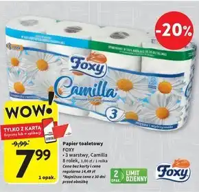 Intermarche Foxy Camilla Papier toaletowy o zapachu rumianku 8 rolek oferta