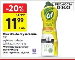 Intermarche Cif Lemon Mleczko 780 g oferta