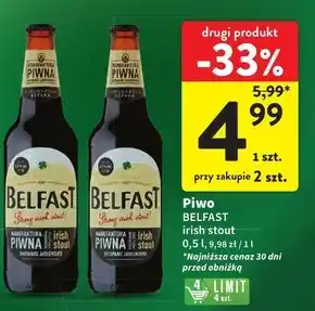 Intermarche Manufaktura Piwna Browaru Jabłonowo Belfast Piwo ciemne 500 ml oferta