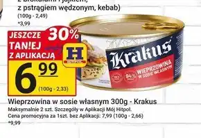 Hitpol Krakus Konserwa wieprzowina w sosie własnym 300 g oferta