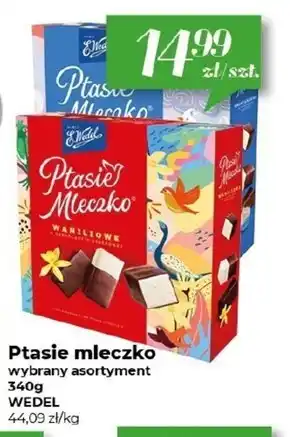 Społem E. Wedel Ptasie mleczko waniliowe w czekoladzie deserowej 340 g oferta