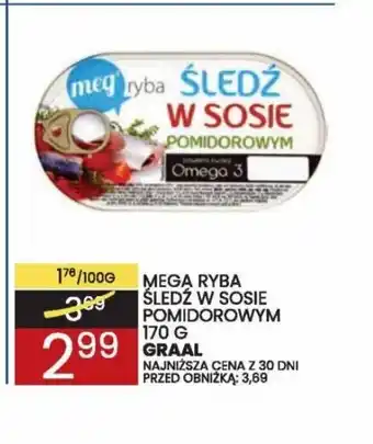 Wafelek Sledź w sosie pomidorowym Mega Ryba oferta