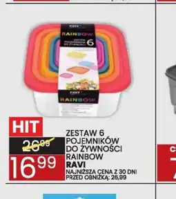 Wafelek Zestaw 6 pojemników do żywności Rainbow Ravi oferta