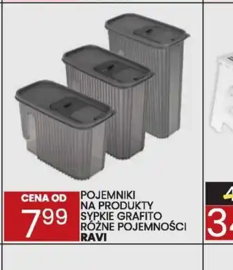 Wafelek Pojemniki na produkty sypkie Grafit oferta