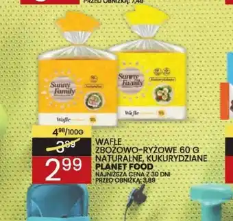 Wafelek Wafle zbożowo-ryżowe Planet Food oferta