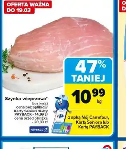 Carrefour Szynka wieprzowa oferta