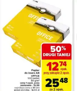 Carrefour Papier do ksero A4 Office oferta