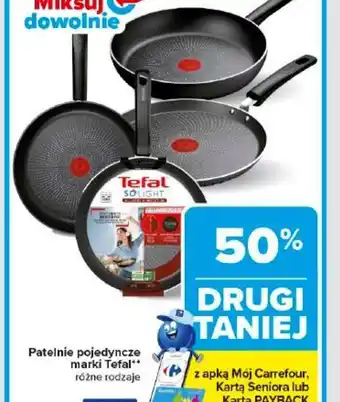 Carrefour Patelnie pojedyncze marki Tefal oferta