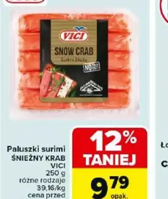 Carrefour Paluszki surimi Snieżny Krab Vici oferta