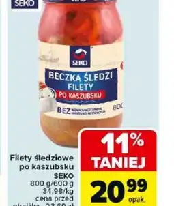 Carrefour Filety śledziowe po kaszubsku Seko oferta