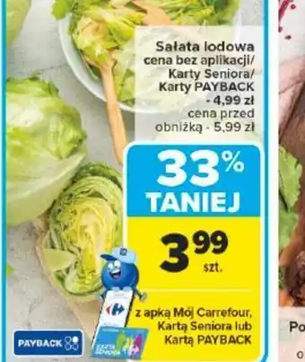 Carrefour Sałata lodowa oferta