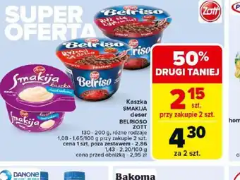 Carrefour Kaszka Smakija, deser Belriso Zott oferta