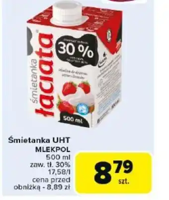 Carrefour Smietanka UHT Mlepol oferta