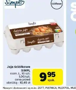 Carrefour Jaja ściółkowe Simpl oferta