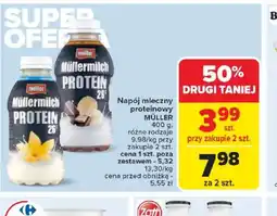 Carrefour Napój mleczny proteinowy Müllermilch oferta