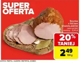 Carrefour Szynka z liściem Stanisławów oferta