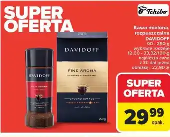 Carrefour Kawa mielona rozpuszczalna Davidoff oferta