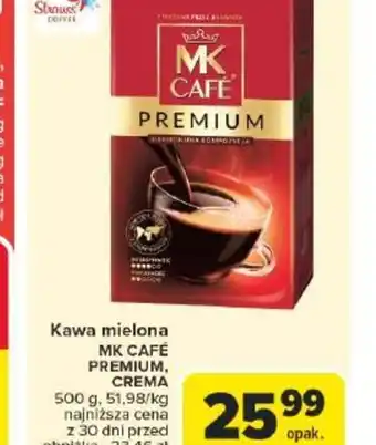 Carrefour Kawa mielona MK Cafe Premium, Crema oferta