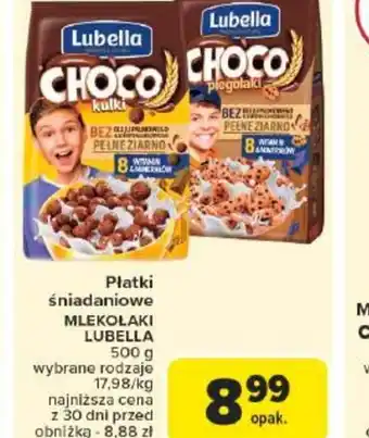 Carrefour Płatki śniadaniowe Mlekoklaki Lubella oferta