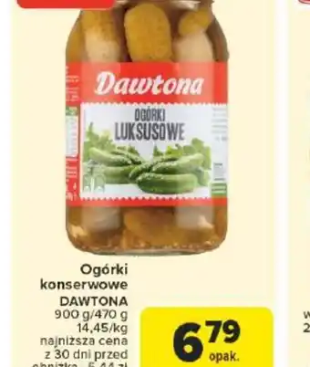 Carrefour Ogórki konserwowe Dawtona oferta