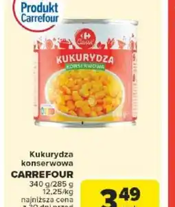 Carrefour Kukurydza konserwowa Carrefour oferta