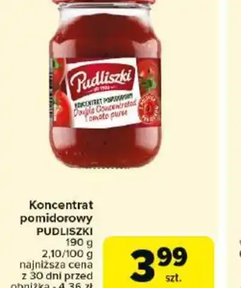 Carrefour Koncentrat pomidorowy Pudliszki oferta