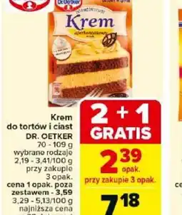 Carrefour Krem do tortów i ciast Dr. Oetker oferta