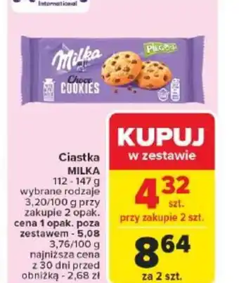 Carrefour Ciastka Milka oferta