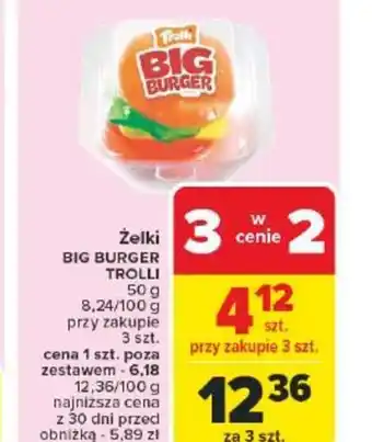 Carrefour Zelki Big Burger Trolli oferta