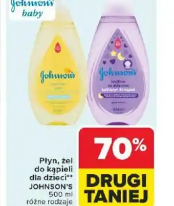 Carrefour Płyn, żel do kąpieli dla dzieci Johnson's oferta