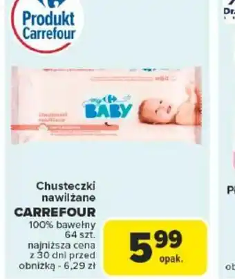 Carrefour Chusteczki nawilżane Carrefour oferta