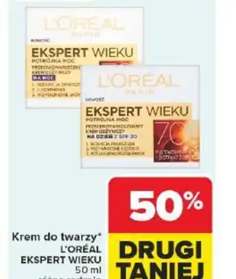 Carrefour Krem do twarzy L'Oreal Ekspert Wieku oferta