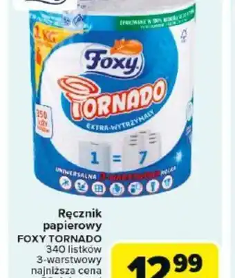 Carrefour Ręcznik papierowy Foxy Tornado oferta