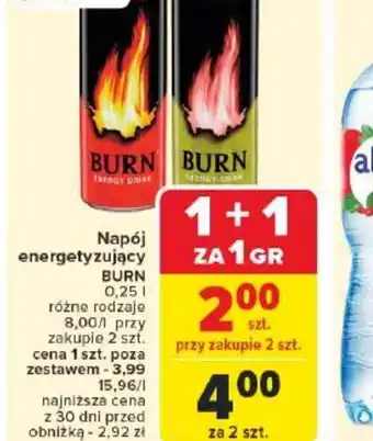 Carrefour Napój energetyzujący Burn oferta