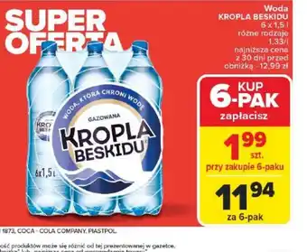 Carrefour Woda Kropla Beskidu oferta