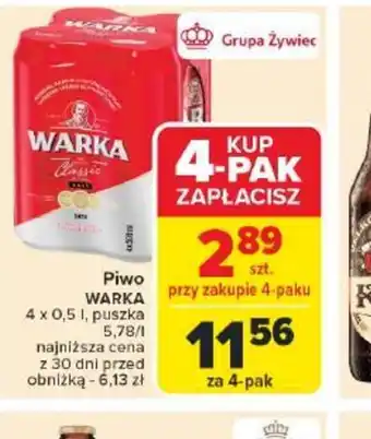 Carrefour Piwo Warka oferta