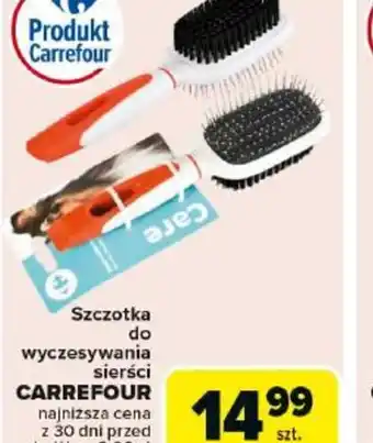 Carrefour Szczotka do wyczesywania sierści Carrefour oferta