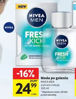 Intermarche Woda po goleniu Nivea Men Fresh Kick oferta