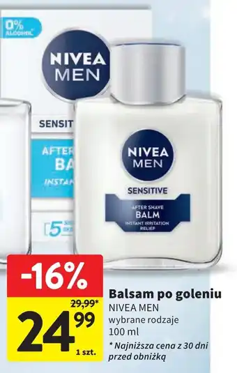 Intermarche Balsam po goleniu łagodzący Nivea Men Sensitive oferta